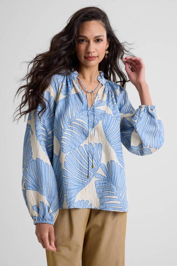 Ruby blouse met blad print