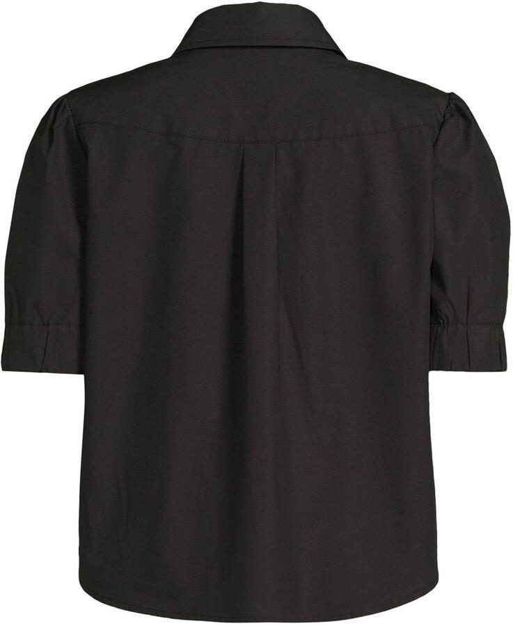 Ruby boxy poplin blouse zwart - Foto 2