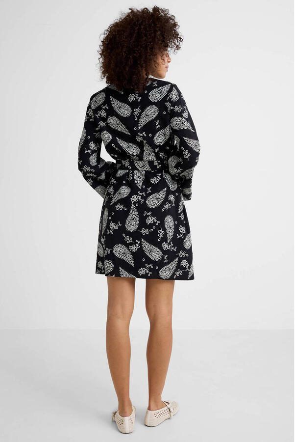 Ruby broderie midi jurk zwart - Foto 3