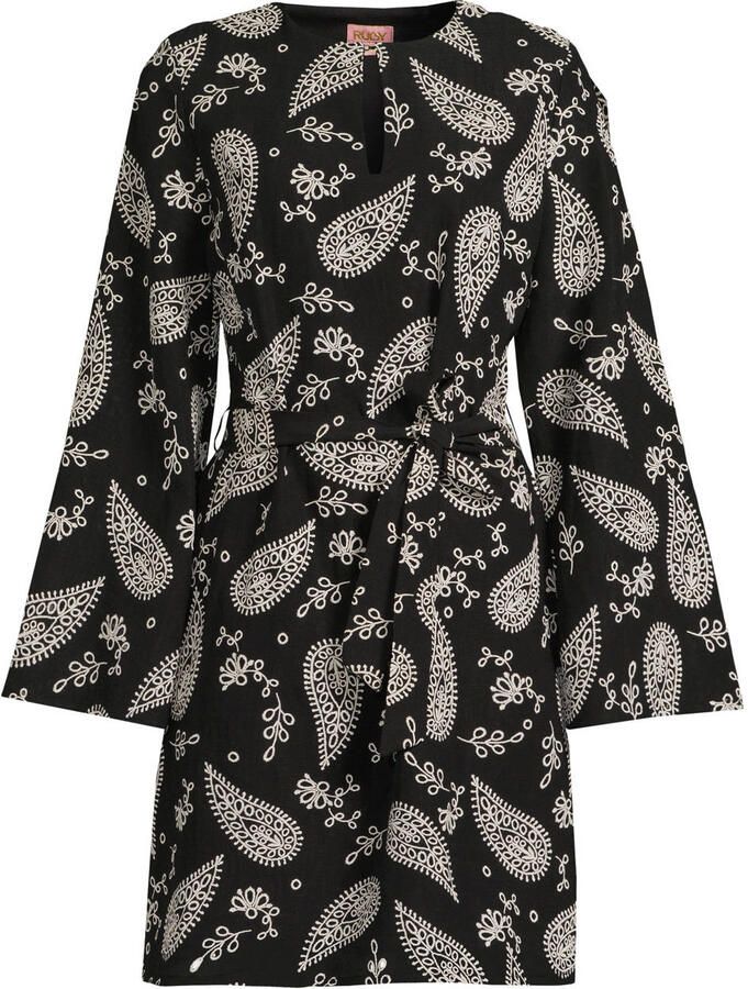 Ruby broderie midi jurk zwart - Foto 2