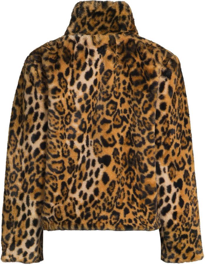Ruby faux fur jas panterprint