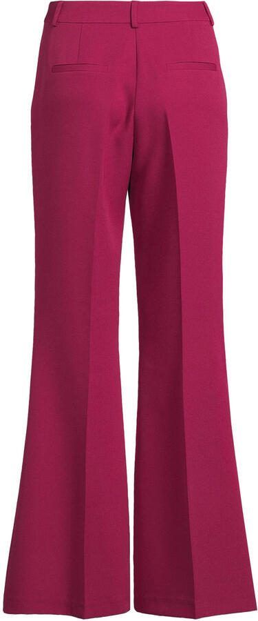 Ruby flared high waist broek wijnrood - Foto 2