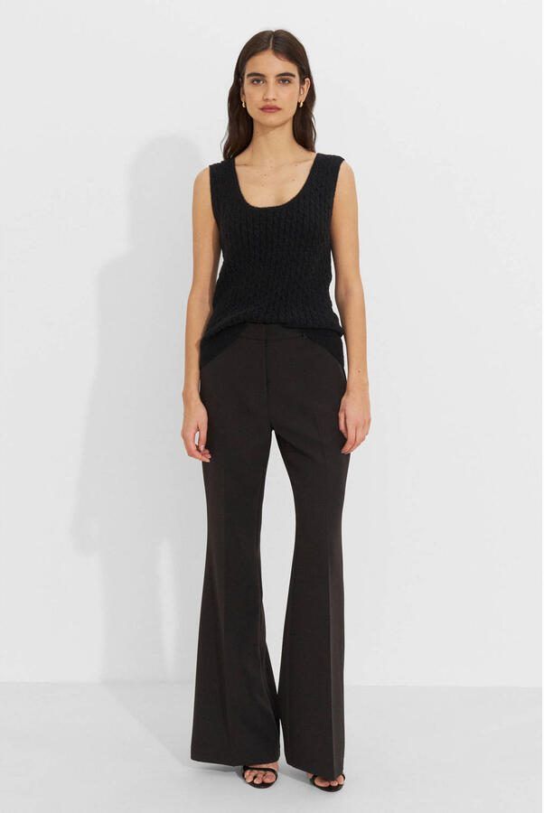 Ruby flared pantalon zwart - Foto 2