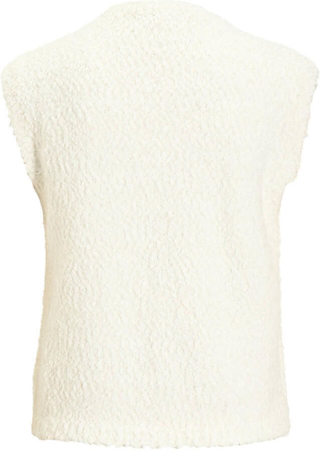 Ruby gebreide spencer met textuur off-white