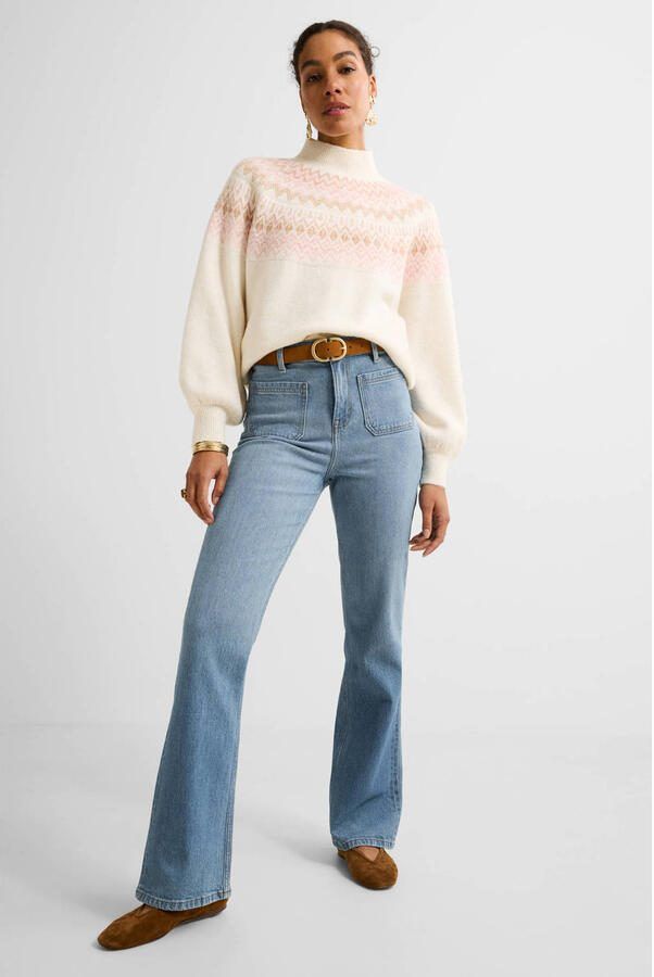 Ruby high waist flared jeans light blue - Foto 3