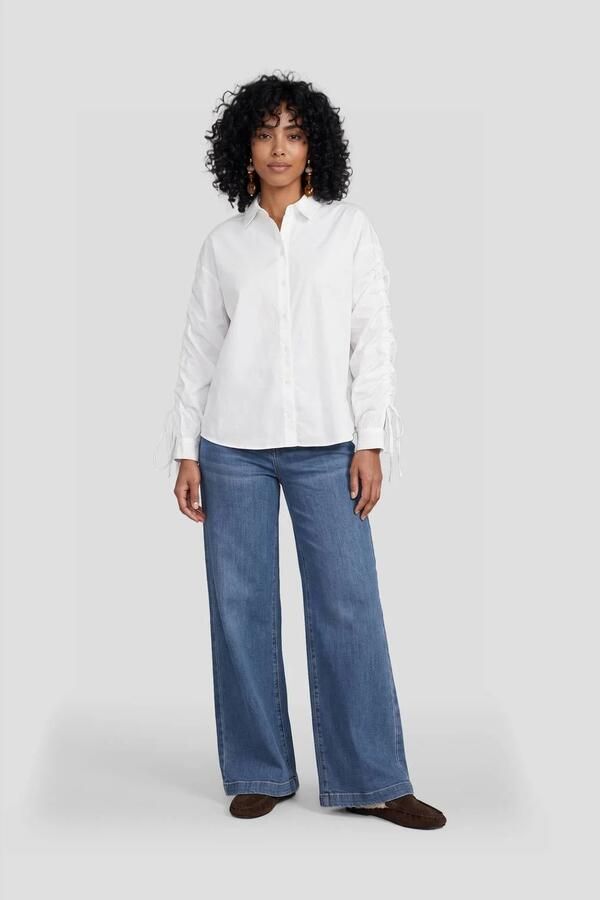 Ruby high waist super wide leg mid blue - Foto 2