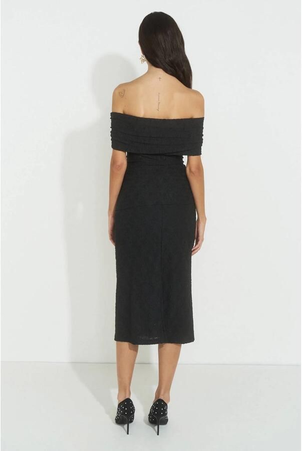 Ruby kanten off shoulder top zwart - Foto 3
