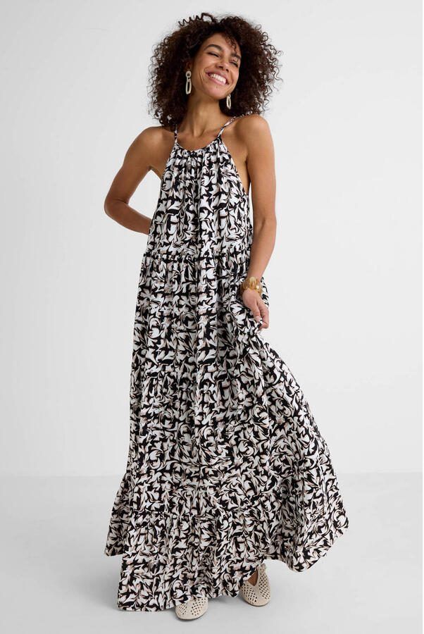 Ruby maxi jurk met all-overprint