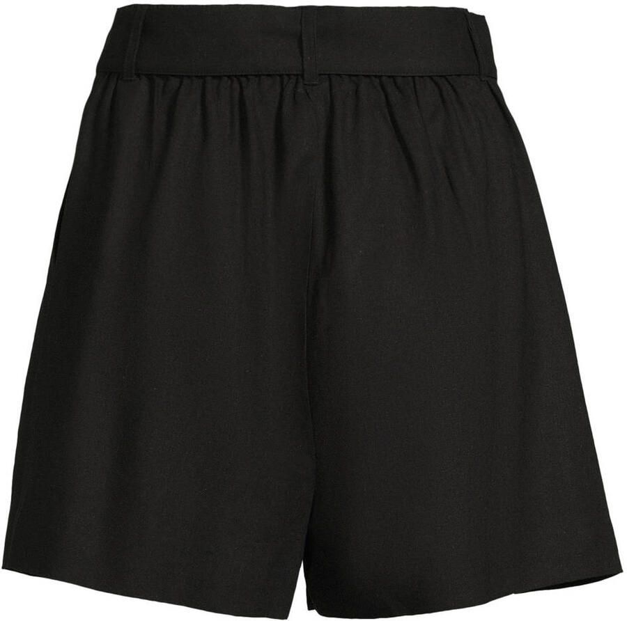 Ruby short met ceintuur en linnen zwart - Foto 2