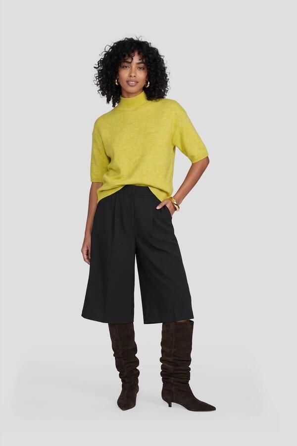 Ruby straigh leg bermuda zwart - Foto 3