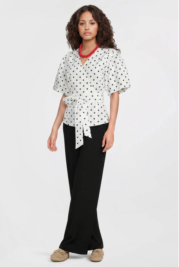 Ruby tailored wide leg broek zwart - Foto 2