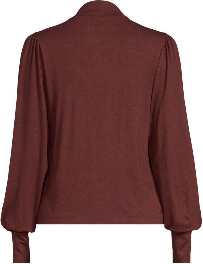 Ruby top met col bruin