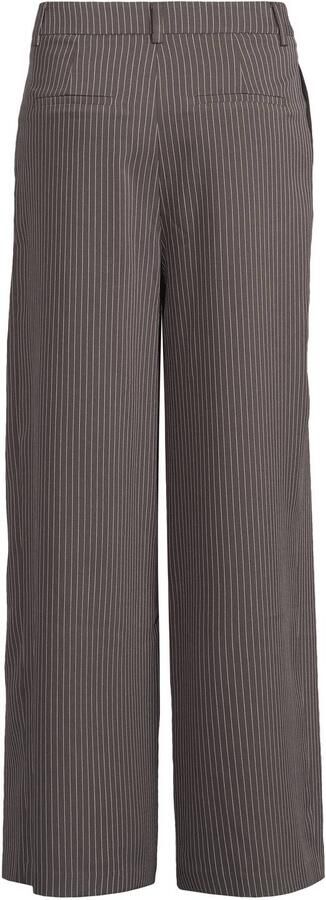 Ruby wide leg broek met plooidetail grijs - Foto 2