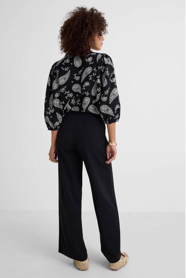 Ruby wide leg broek zwart - Foto 2