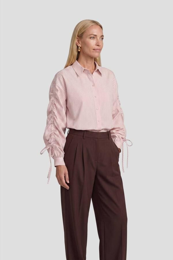 Ruby wide leg pantalon donkerbruin
