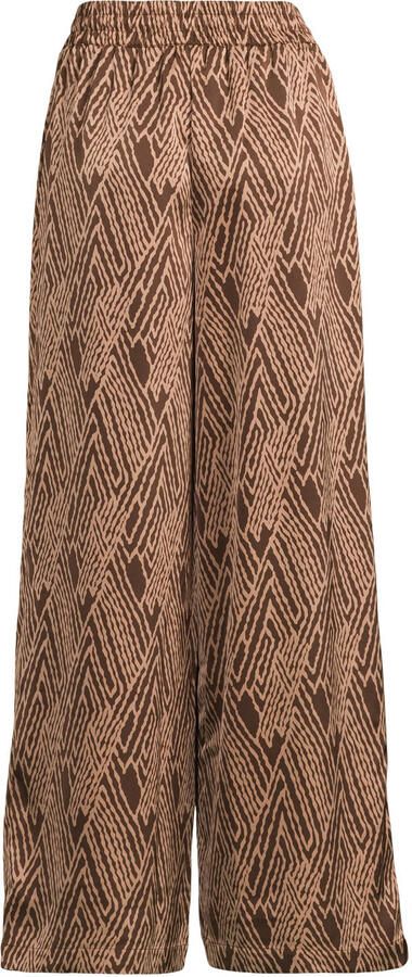 Ruby wide leg satijnen broek met all-overprint - Foto 3