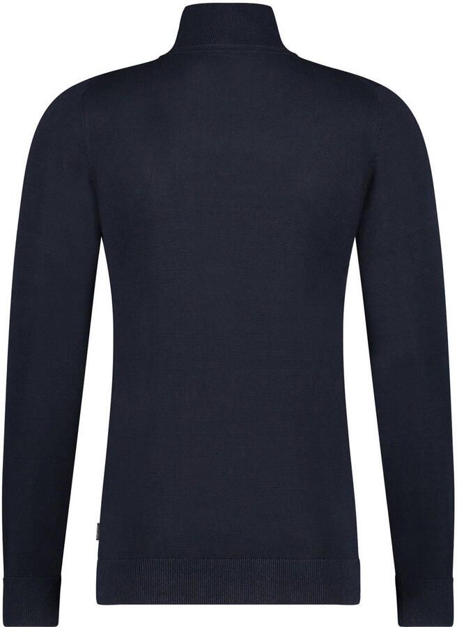 Saint Steve Navy Blue Half Zip Sweater Black Heren - Foto 5