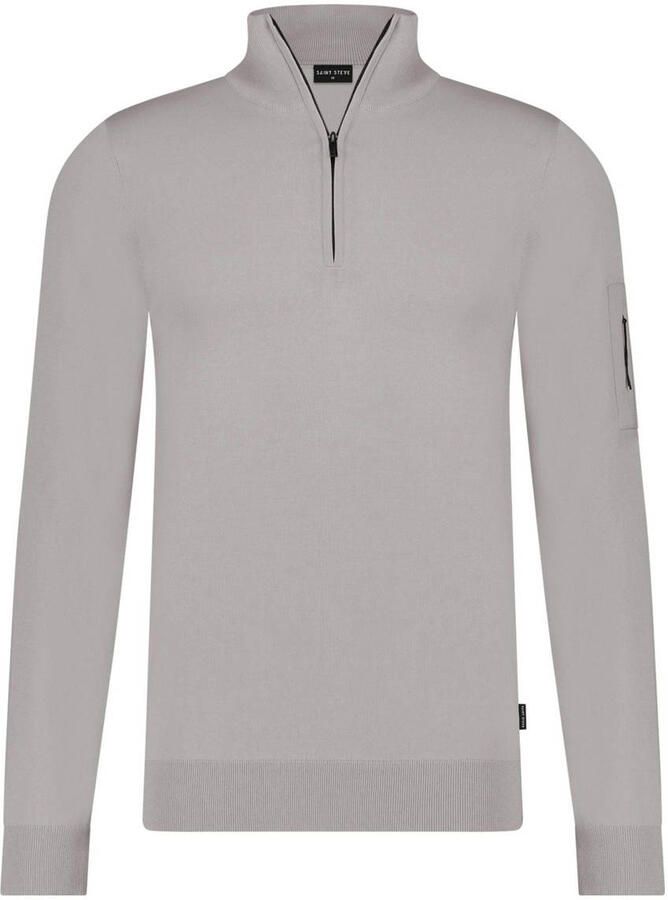 Saint Steve IJsgrijze Stijlvolle Trui Gray Heren
