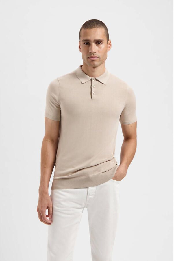 SAINT STEVE Heren Polo's & T-shirts Chris Beige - Foto 2