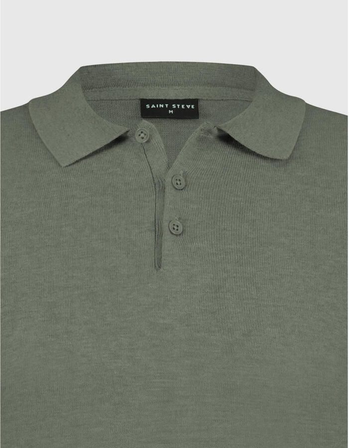 SAINT STEVE Heren Polo's & T-shirts Chris Lichtgrijs