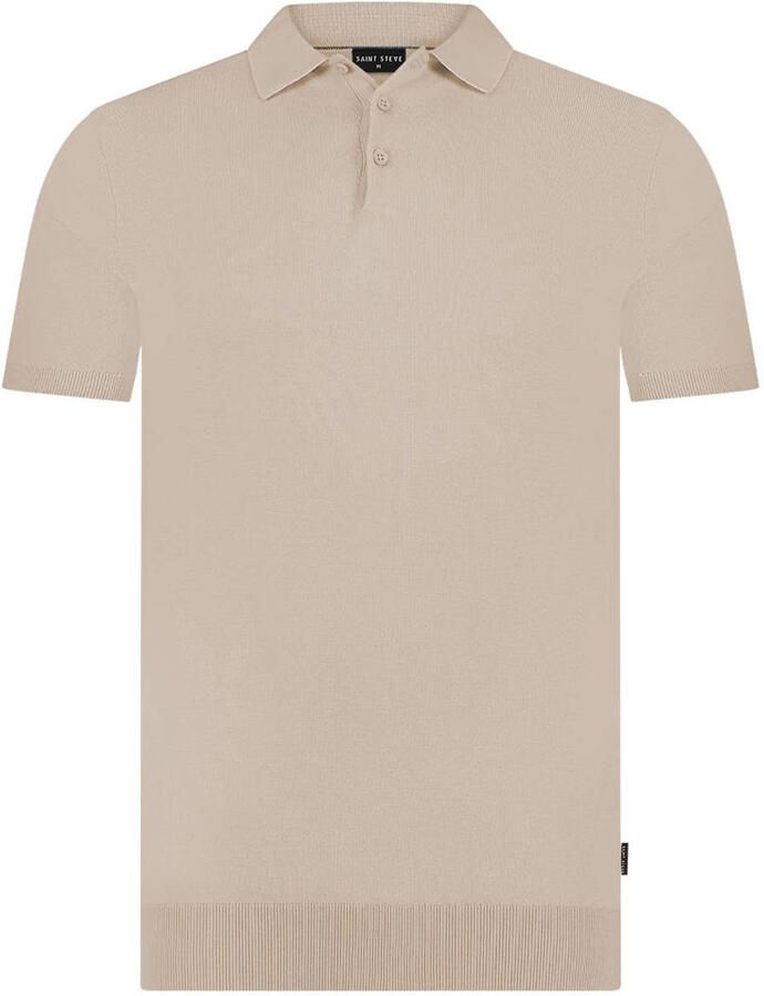 SAINT STEVE Heren Polo's & T-shirts Chris Beige - Foto 5