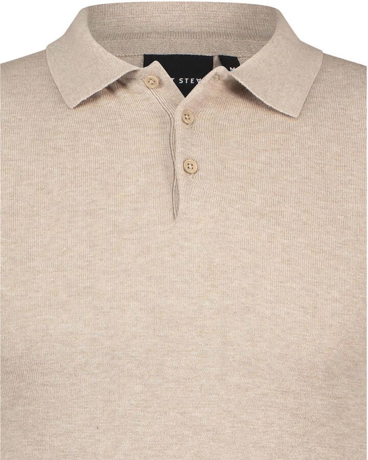 SAINT STEVE Heren Polo's & T-shirts Chris Beige - Foto 6