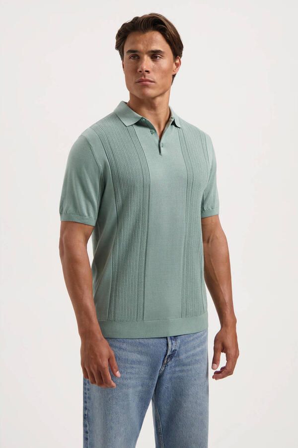 SAINT STEVE Heren Polo's & T-shirts Friederich Mint - Foto 5