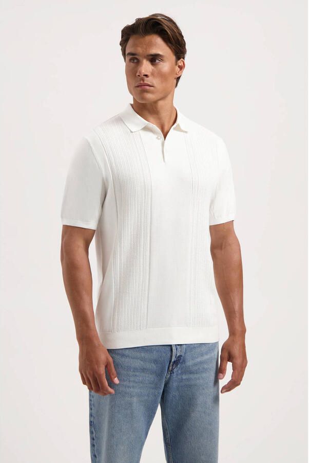 SAINT STEVE Heren Polo's & T-shirts Friederich Wit - Foto 5
