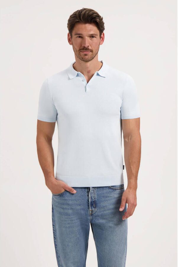 SAINT STEVE Heren Polo's & T-shirts Chris Lichtblauw - Foto 5