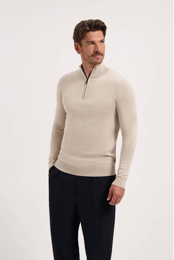 Saint Steve Beige Half Zip Sweater Beige Heren - Foto 5