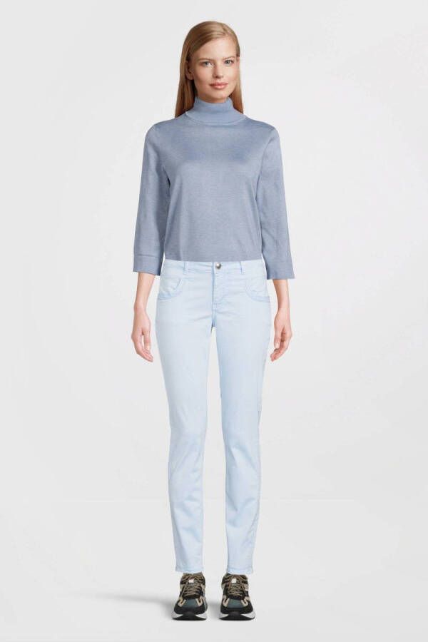 Saint Tropez fijngebreide trui Kila blauw