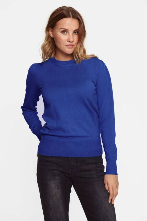 Saint Tropez Blauwe Surf Pullover Trui Blue Dames