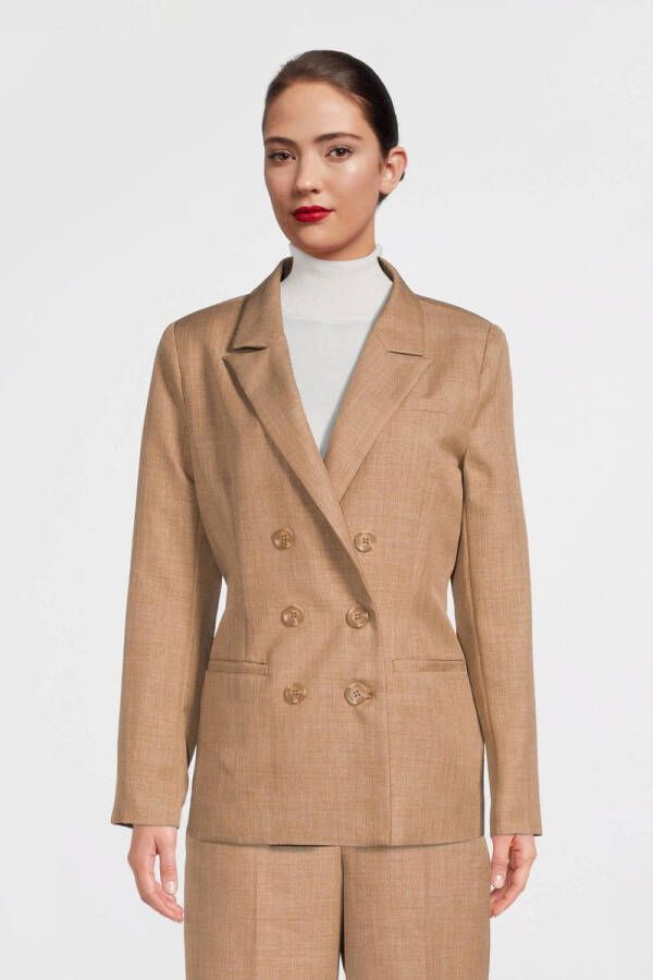 Saint Tropez geweven blazer NavaSZ zand