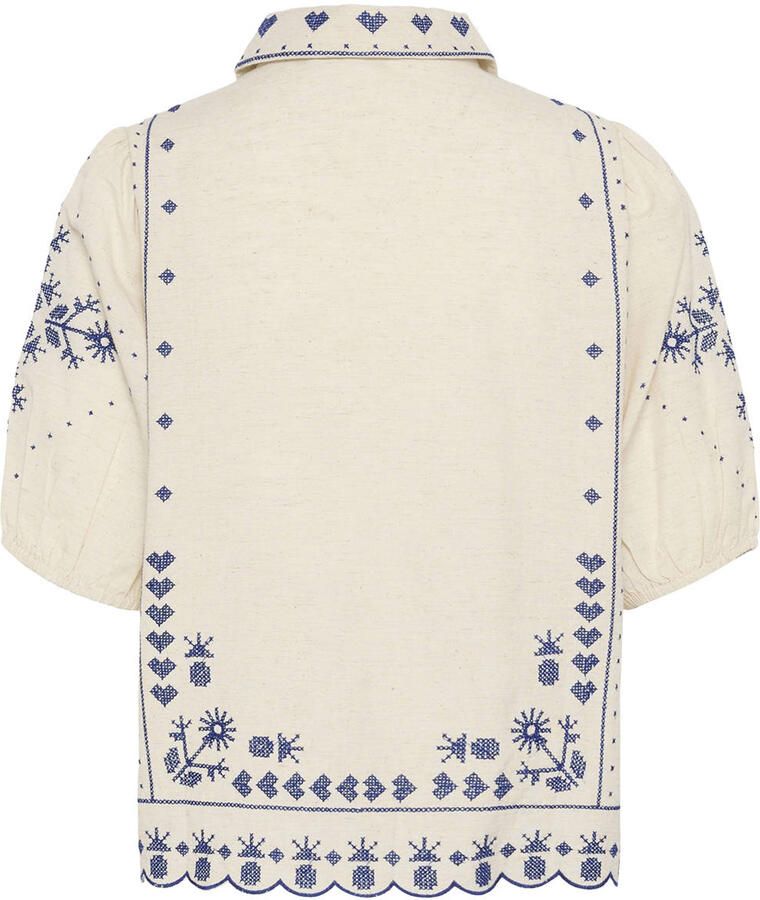 Saint Tropez blouse broderie crème - Foto 2