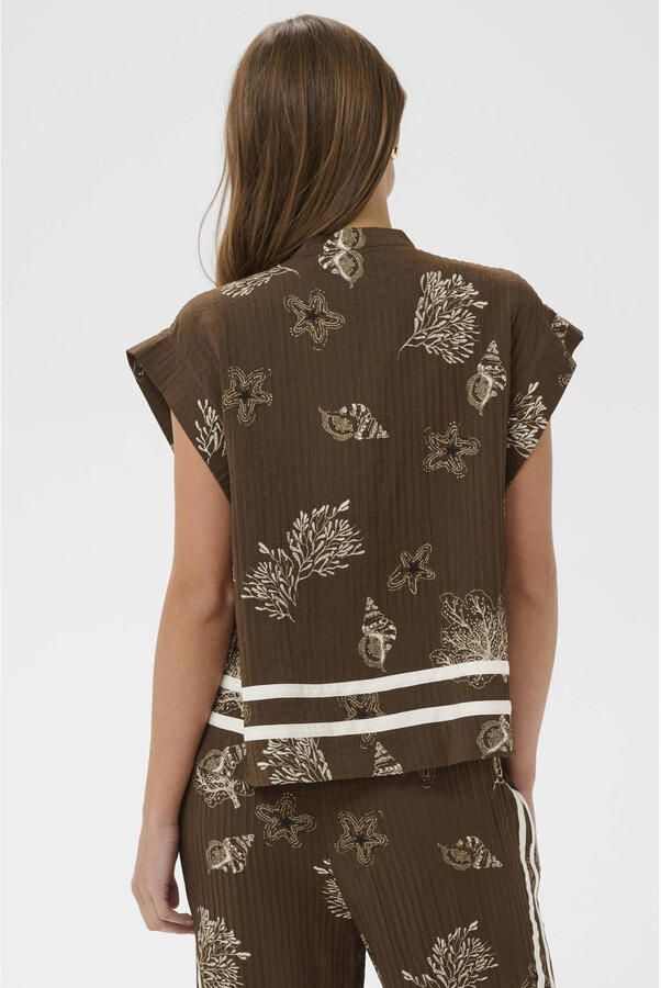 Saint Tropez blouse bruin - Foto 3