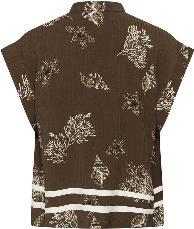Saint Tropez blouse bruin - Foto 2