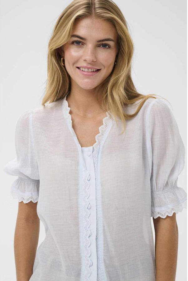 Saint Tropez blouse lichtblauw - Foto 3