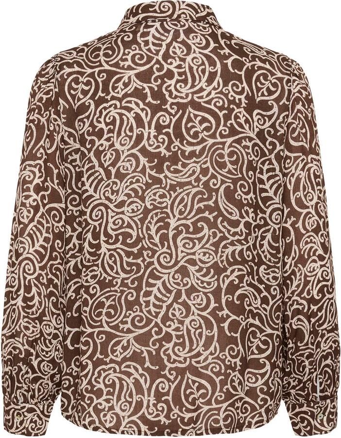 Saint Tropez blouse met paisley bruin - Foto 2