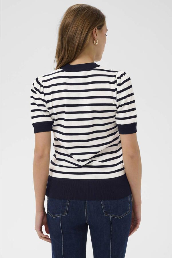 Saint Tropez Gestreepte Pullover Trui Ice Nightsky Black Dames - Foto 2