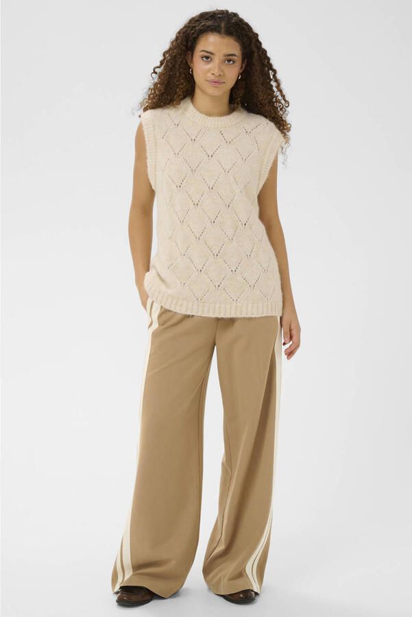 Saint Tropez high waist casual broek beige - Foto 3