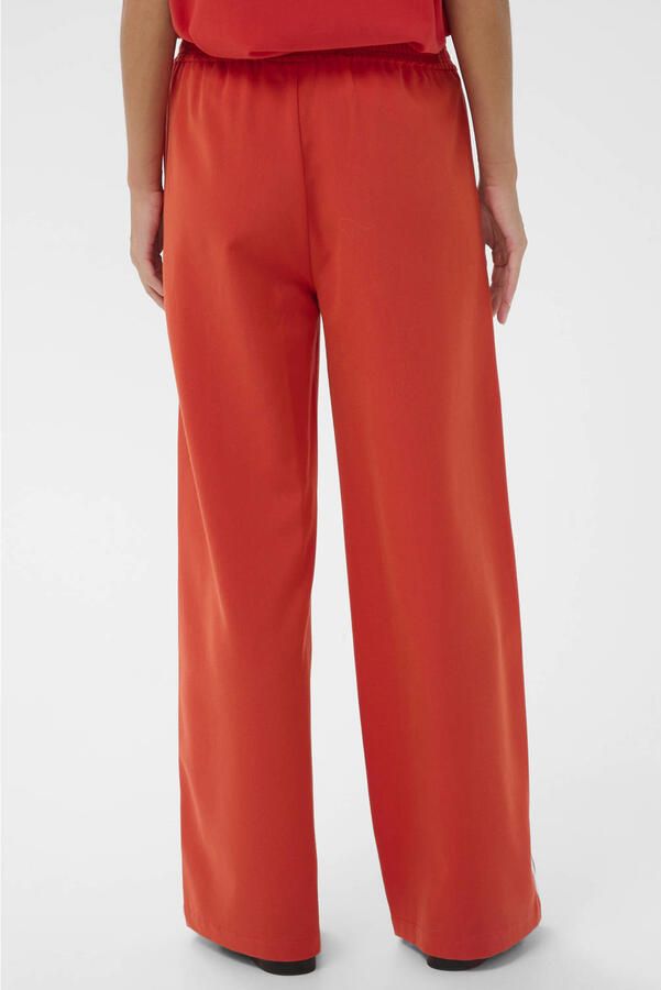 Saint Tropez high waist casual broek rood - Foto 3