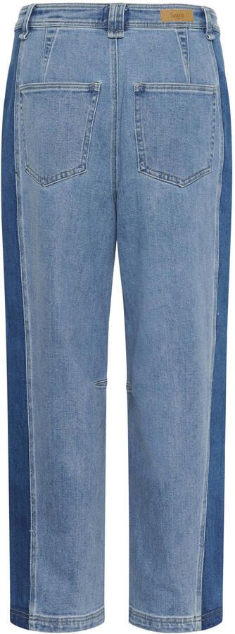 Saint Tropez MaudeSZ high waist straight leg jeans light blue denim - Foto 3