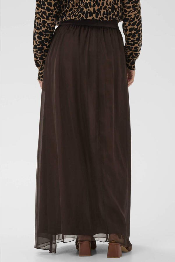 Saint Tropez maxi rok donkerbruin - Foto 2
