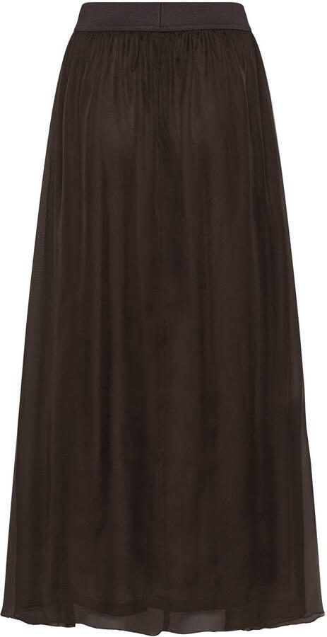 Saint Tropez maxi rok donkerbruin - Foto 3