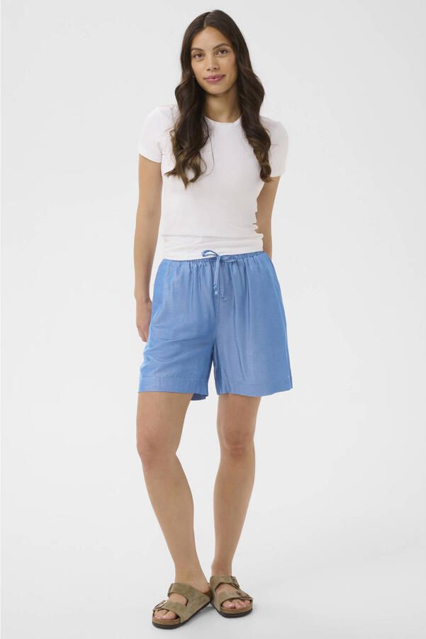 Saint Tropez regular fit casual short blauw - Foto 3