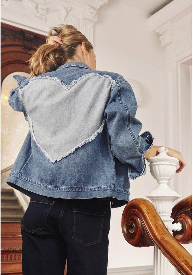 Saint Tropez spijkerjas medium blue denim - Foto 2