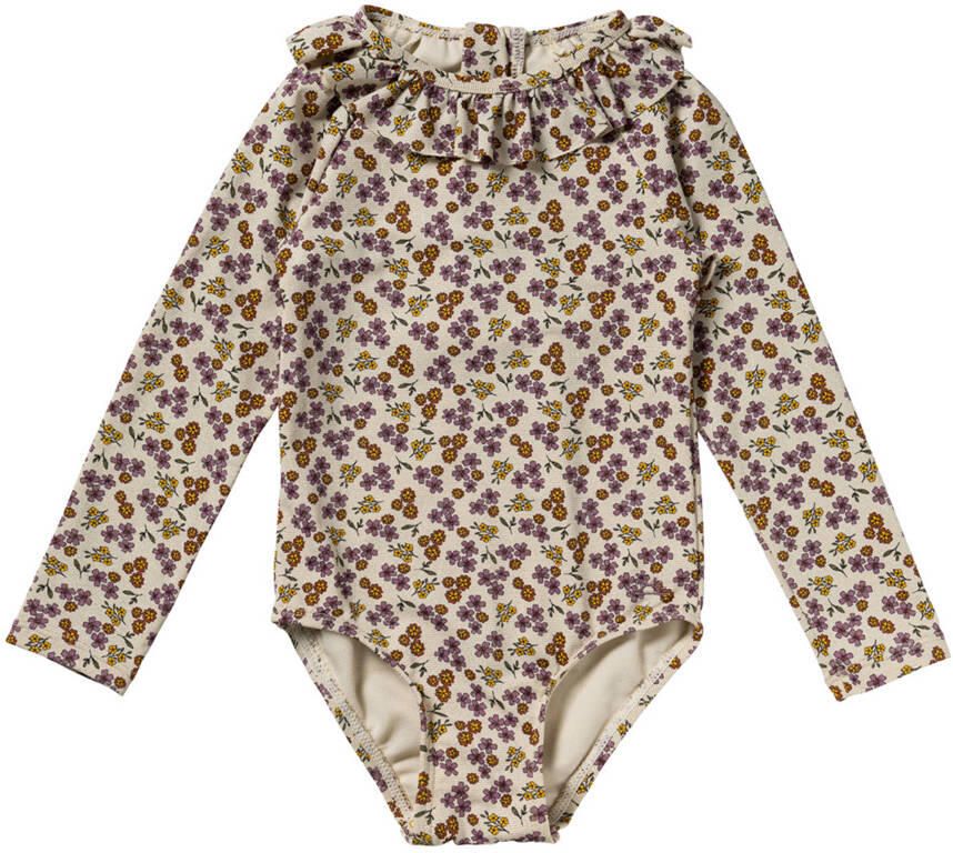 SALTED STORIES Meisjes Zwemkleding Sparkly Flower Bodysuit Creme - Foto 4