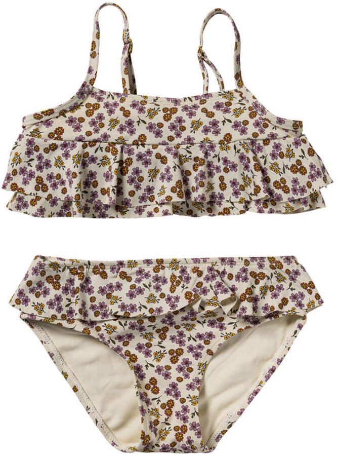 SALTED STORIES Meisjes Zwemkleding Sparkly Flower Bikini Creme - Foto 4