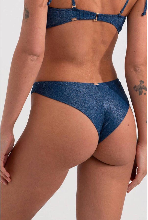 Sam Friday brazilian bikinibroekje Venga met lurex donkerblauw - Foto 2