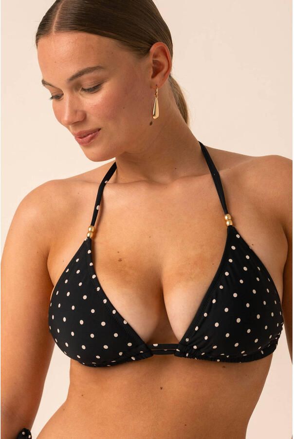 Sam Friday Jessie voorgevormde triangel bikinitop zwart wit